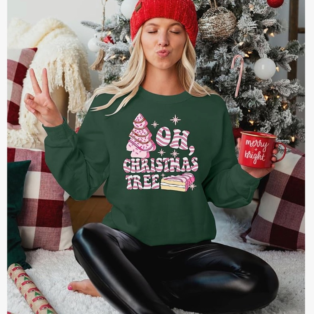 Green Christmas Tree Sweatshirt